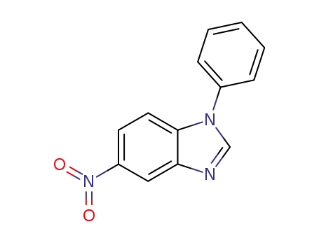 Molecular Structure of 15127-88-5 (1H-Benzimidazole, 5-nitro-1-phenyl-)