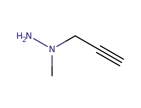 Molecular Structure of 7422-82-4 (1-Methyl-1-(2-propynyl)hydrazine)