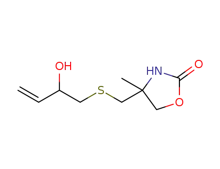 4-((2-hydroxybut-3-enyl)thiomethyl)-4-methyloxazolidin-2-one