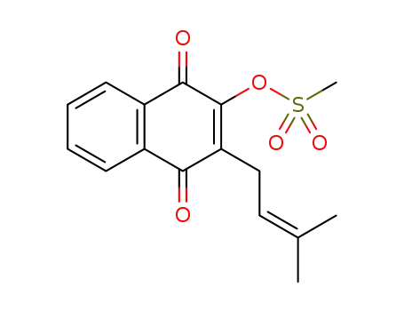 3-(3-methylbut-2-enyl)-1,4-dioxo-1,4-dihydronaphthalen-2-yl methanesulfonate