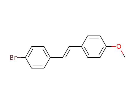 Molecular Structure of 58358-51-3 (Benzene, 1-bromo-4-[(1E)-2-(4-methoxyphenyl)ethenyl]-)
