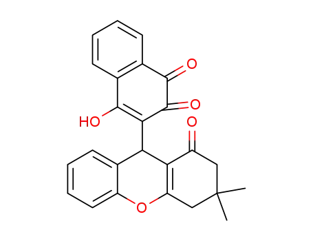 3-(3,3-dimethyl-1-oxo-2,3,4,9-tetrahydro-1H-xanthen-9-yl)-4-hydroxynaphthalene-1,2-dione