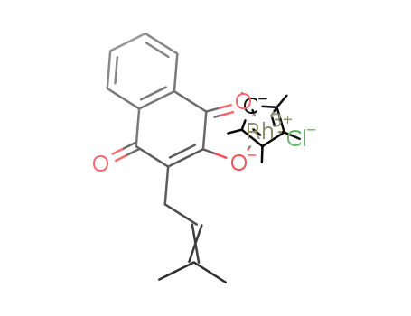 chlorido[(3-(3-methylbut-2-enyl)-2-oxo-κO)-[1,4]-naphthoquinonato-κO](η6-pentamethylcyclopentadienyl)rhodium(III)