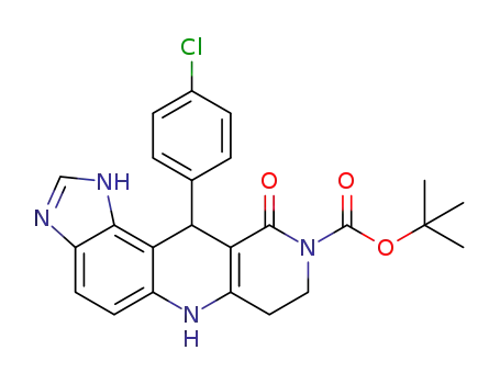 tert-butyl 11-(4-chlorophenyl)-10-oxo-7,8,10,11-tetrahydro-3H-imidazo[4',5':3,4]benzo[1,2-b][1,6]naphthyridine-9(6H)-carboxylate