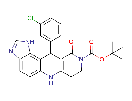 tert-butyl 11-(3-chlorophenyl)-10-oxo-7,8,10,11-tetrahydro-3H-imidazo[4',5':3,4]benzo[1,2-b][1,6]naphthyridine-9(6H)-carboxylate