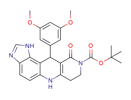 tert-butyl 11-(3,5-dimethoxyphenyl)-10-oxo-7,8,10,11-tetrahydro-3H-imidazo[4',5':3,4]benzo[1,2-b][1,6]naphthyridine-9(6H)-carboxylate