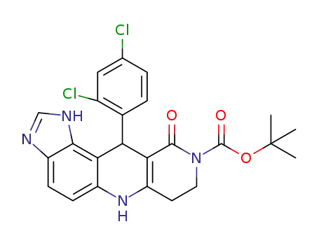 tert-butyl 11-(2,4-dichlorophenyl)-10-oxo-7,8,10,11-tetrahydro-1H-imidazo[4',5':3,4]benzo[1,2-b][1,6]naphthyridine-9(6H)-carboxylate