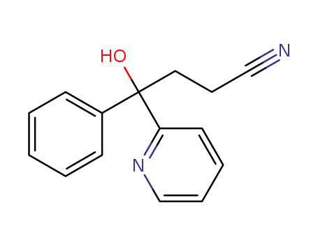 4-hydroxy-4-phenyl-4-(pyridin-2-yl)butanenitrile