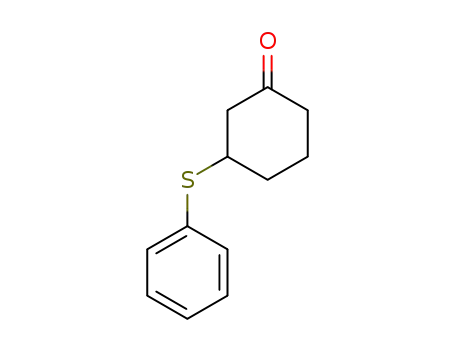Molecular Structure of 35155-84-1 (Cyclohexanone, 3-(phenylthio)-)