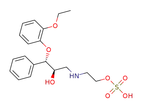 {[(2R,3S)-3-(2-ethoxyphenoxy)-2-hydroxy-3-phenylpropyl]amino}ethyl hydrogen sulfate