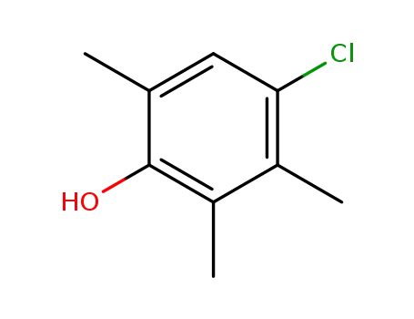 Molecular Structure of 36433-51-9 (4-chloro-2,3,6-trimethylphenol)