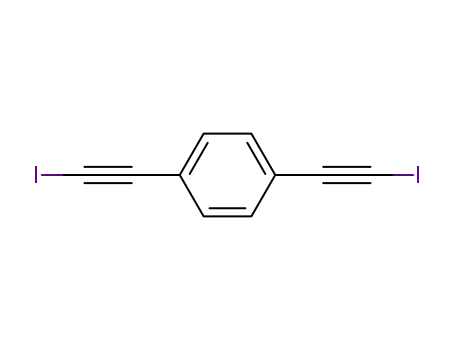 Molecular Structure of 878-06-8 (Benzene, 1,4-bis(iodoethynyl)-)