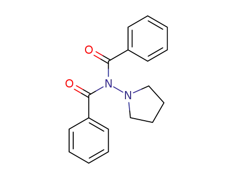 Molecular Structure of 5455-25-4 (N-benzoyl-N-(pyrrolidin-1-yl)benzamide)