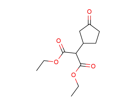 Molecular Structure of 91766-21-1 (diethyl (3-oxocyclopentyl)propanedioate)