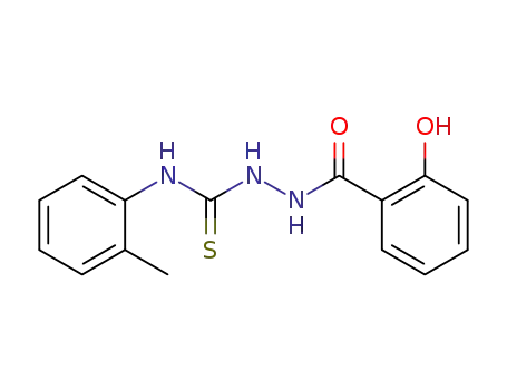 Benzoic acid, 2-hydroxy-,
2-[[(2-methylphenyl)amino]thioxomethyl]hydrazide