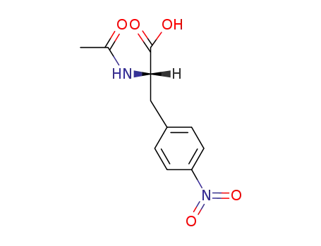 Molecular Structure of 17363-92-7 ((S)-2-Acetamido-3-(4-nitrophenyl)propanoic acid)