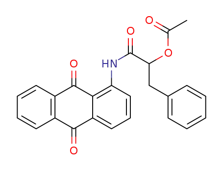 1-(9,10-dioxo-9,10-dihydroanthracen-1-ylamino)-1-oxo-3-phenylpropan-2-yl acetate