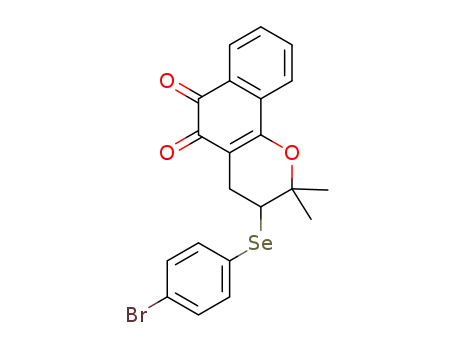 3-((4-bromophenyl)selanyl)-2,2-dimethyl-3,4-dihydro-2H-benzo[h]chromene-5,6-dione