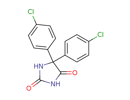 Molecular Structure of 23186-92-7 (5,5-bis(4-chlorophenyl)imidazolidine-2,4-dione)