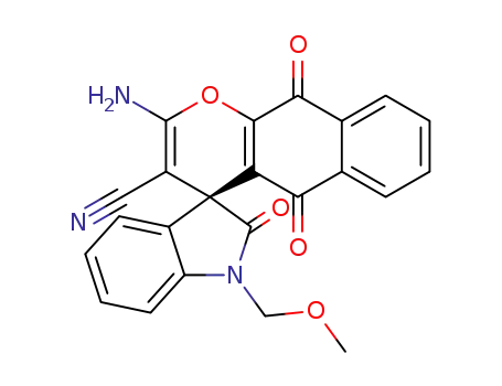 (R)-2-amino-1'-(methoxymethyl)-2',5,10-trioxo-5,10-dihydrospiro[benzo[g]chromene-4,3'-indoline]-3-carbonitrile