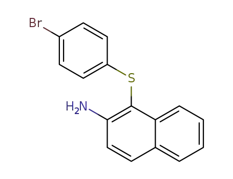 1-((4-bromophenyl)thio)naphthalen-2-amine