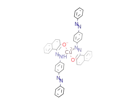 bis{1-[4-(phenyldiazenyl)phenyldiazenyl]naphthalen-2-olato}copper(II)