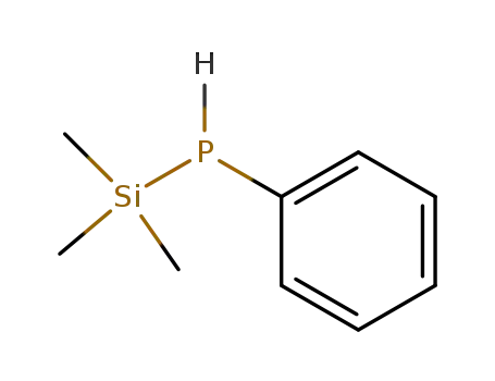 Molecular Structure of 32796-33-1 (Phosphine, phenyl(trimethylsilyl)-)