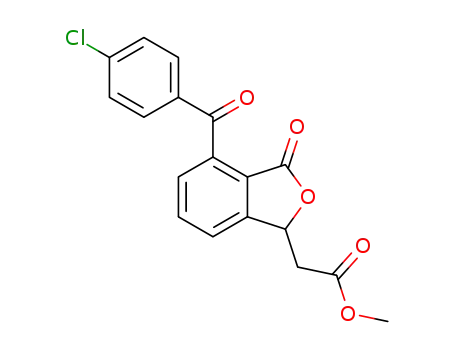 methyl 2-(4-(4-chlorobenzoyl)-3-oxo-1,3-dihydroisobenzofuran-1-yl)acetate