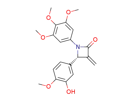 (S)-1-(3,4,5-trimethoxyphenyl)-4-(3-hydroxy-4-methoxyphenyl)-3-methyleneazetidine-2-one