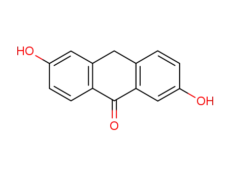 Molecular Structure of 60423-26-9 (9(10H)-Anthracenone, 2,6-dihydroxy-)