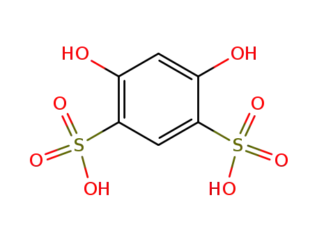 Molecular Structure of 17724-11-7 (4,6-Dihydroxybenzene-1,3-bis(sulfonic acid))