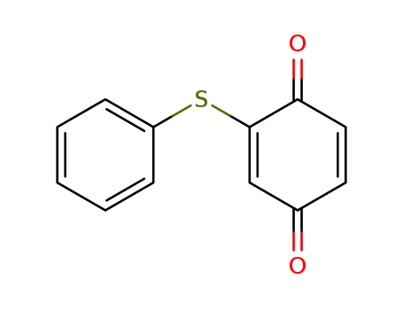 Molecular Structure of 18232-03-6 (2-(Phenylthio)-p-benzoquinone)
