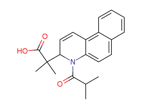2-(4-isobutyryl-3,4-dihydro-benzo[f]quinolin-3-yl)-2-methyl-propionic acid