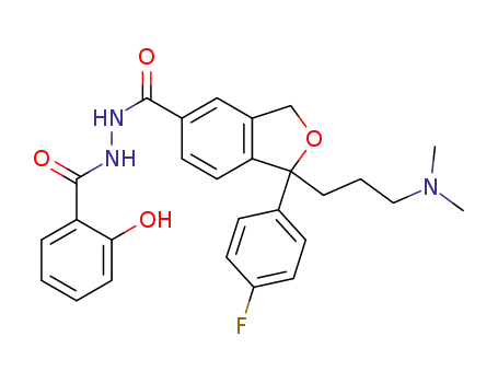 N'-(2-hydroxybenzoyl)-1-[3-(dimethylamino)propyl]-1-(4-fluorophenyl)-1,3-dihydroisobenzofuran-5-carbohydrazide