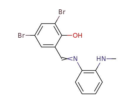 2,4-dibromo-6-(((2-(methylamino)phenyl)imino)methyl)phenol