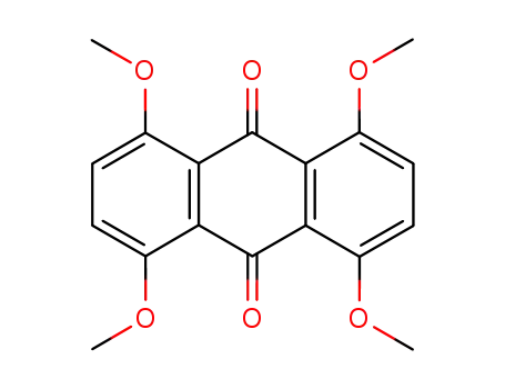 Molecular Structure of 63229-37-8 (9,10-Anthracenedione, 1,4,5,8-tetramethoxy-)