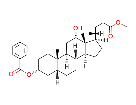 3α-benzoyloxy-12α-hydroxy-5β-cholane-24-ic acid methyl ester