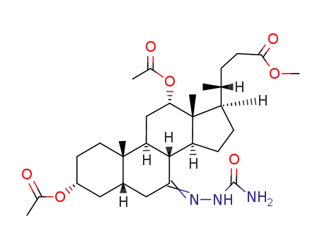 3α.12α-diacetoxy-7-semicarbazono-5β-cholanoic acid-(24)-methyl ester