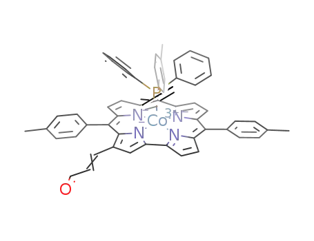 triphenylphosphine [3-(2-formylvinyl)-5,10,15-tritolylcorrolato]cobalt(III)