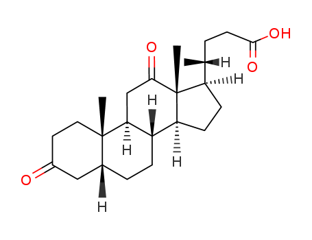 Cholan-24-oic acid,3,12-dioxo-, (5b)-