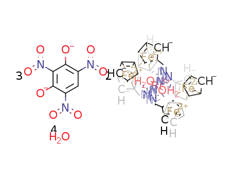 [Bi(ferrocenylmethyl-1,2,4-triazole)4(H2O)2]2(2,4,6-trinitroresorcinolate)3*4H2O