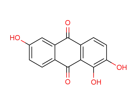 Molecular Structure of 82-29-1 (1,2,6-trihydroxyanthracene-9,10-dione)
