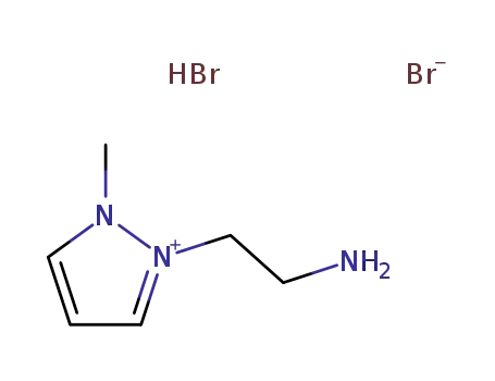 2-(2-aminoethyl)-1-methyl-1H-pyrazol-2-ium bromide hydrobromide