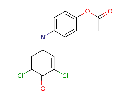 Molecular Structure of 24857-20-3 (2,6-DICHLOROPHENOLINDOPHENYL ACETATE)