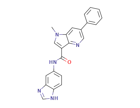 N-(1H-benzo[d]imidazol-5-yl)-1-methyl-6-phenyl-1H-pyrrolo[3,2-b]pyridine-3-carboxamide
