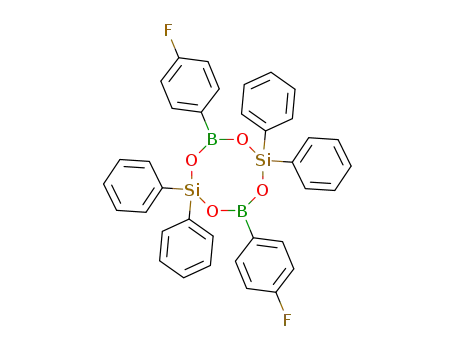 4,8-bis(4-fluorophenyl)-2,2,6,6-tetraphenyl-1,3,5,7,2,6,4,8-tetraoxadisiladiborocane