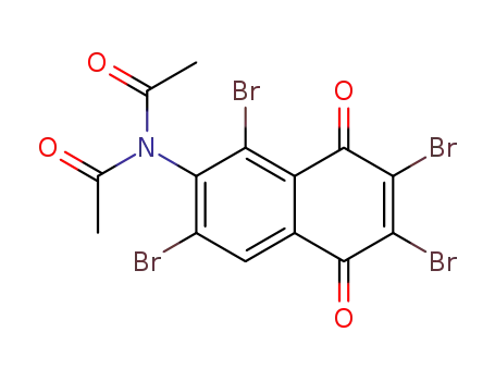 2,3,5,7-tetrabromo-6-diacetylamino-[1,4]naphthoquinone