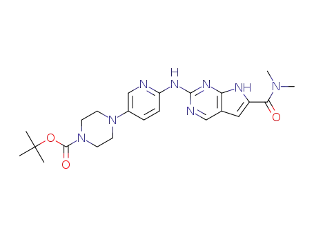 N,N‐dimethyl-2‐{[5‐(4-tert-butoxycarbonylpiperazin‐1‐yl)pyridin‐2‐yl]amino}‐7H‐pyrrolo[2,3‐d]pyrimidine‐6‐ carboxamide