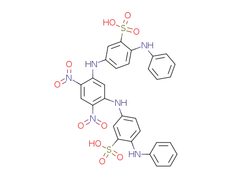 6,6'-dianilino-3,3'-(4,6-dinitro-m-phenylenediamino)-bis-benzenesulfonic acid