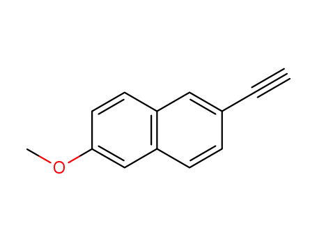 Molecular Structure of 129113-00-4 (2-ETHYNYL-6-METHOXYNAPHTHALENE  97)